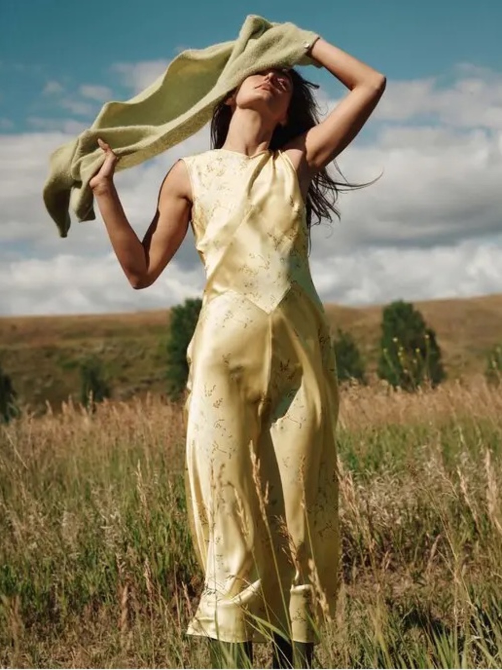 Doen Adelana Soft Yellow Floral Slip Dress, S - Picture 2 of 10